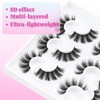 Losha Lashes 6 Pairs Fluffy False Eyelashes for Women 20mm
