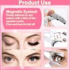 dcas 4 Pairs of Eyelashes, Natural Eyelashes, 3D Reusable Magnetic