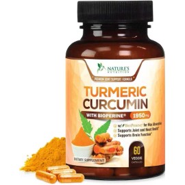 Turmeric Curcumin 60caps Con Bioperina 1950mg Sabor Sin Sabor