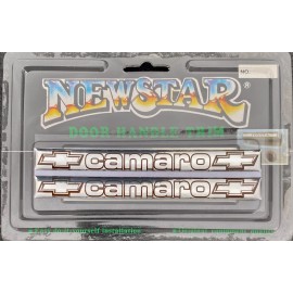 Camaro 3D Door handle Inserts trim chrome handles 70-92 RS SS IROC exterior trim