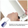 HARFINGTON 2pcs SL6 Short Tip Slotted Screwdriver Stubby Magnetic Flat