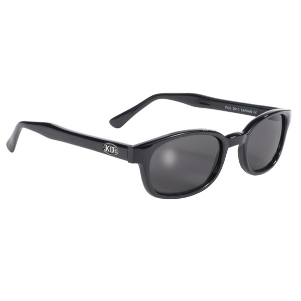 Pacific Coast Original KD's Biker Sunglasses (Black Frame/Smoke Lens)