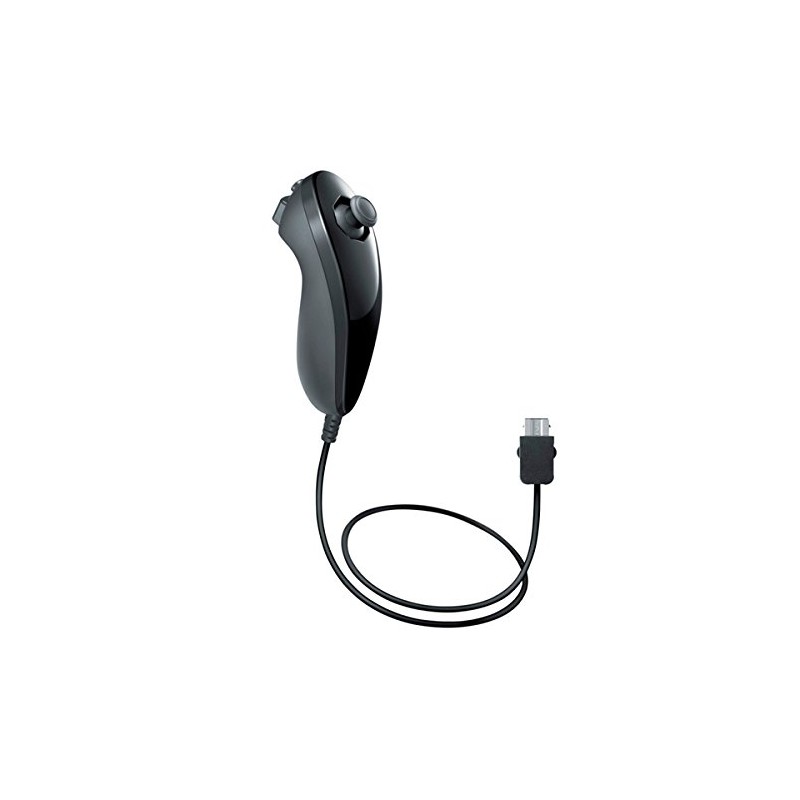 C-FUNN Klassischer Nunchuck-Controller für Wii Wii U, Schwarz und Weiß,