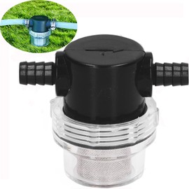 3/8 Inch Water Pump Strainer Hose Barb In-Line Strainer Twist-On Sprayer Filter 50 Mesh Stainless Steel Filter Screen for Water Pump 12V DC 80 PSI RV Camper Marine Boat Lawn