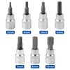 DAKCOS Hex Bit Socket Set 3/8" Drive 7 Pieces Metric