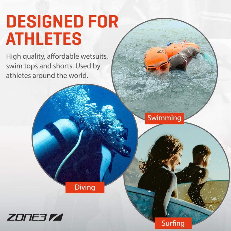 ZONE3 Swim Gloves Neoprene Gloves, Unisex, Adult, Black, XS
