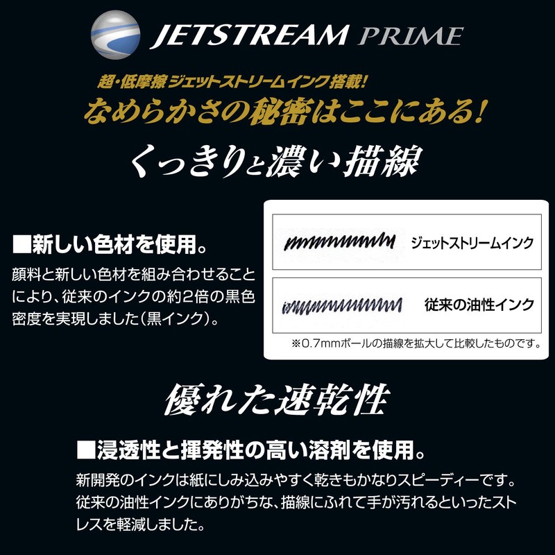 Mitsubishi Pencil MSXE4500005D.9 Multifunction Pen Jetstream Prime 3&1 0.5 Dark