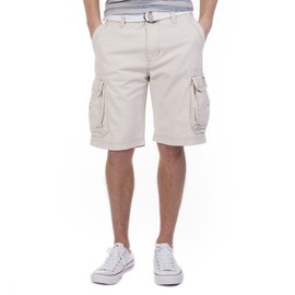 UNIONBAY Men's Survivor Belted Cargo Short, Stone, 38