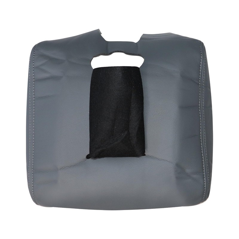 FZJDSD Dark Gray Leather Auto Center Console Leather Lid Replacement