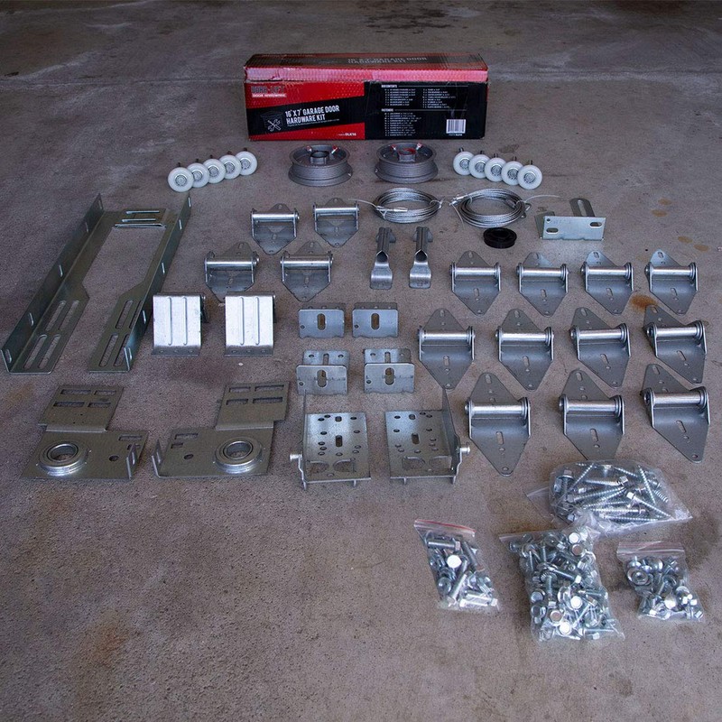 DURA-LIFT Garage Door Hardware Installation Kit for 16' by 7'