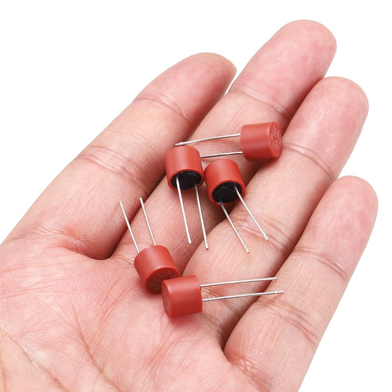 sourcing map 15Pcs Cylindrical DIP Mounted Miniature Round Slow Blow