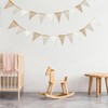 Elegaperma 8 M Hessian Bunting,Boho Beige Brown Burlap Bunting
