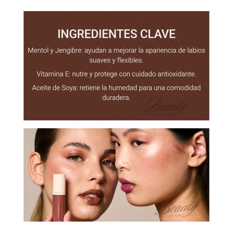 Labial Gloss Voluminizador Farmasi Lip Plumper Brown Sugar