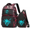 Pawsky Anime Luminous Backpack School Backpack with USB Charging Port