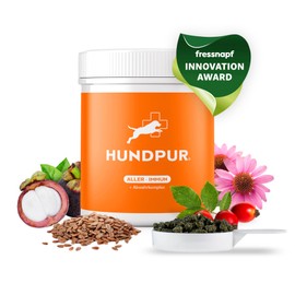 Hundpur Aller-Immun 300 g - Multivitamin Pellets für Hunde - Vitamin B Komplex, Vitamin C & Propolis - Nahrungsergänzungsmittel Hund - Made in Germany