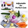 fontal Handheld Mandolin Slicer Vegetable Chopper For Kitchen Food Slicer,Cutter,Dicer,Grater