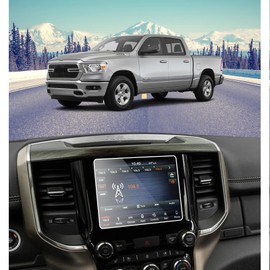 PZSWUXIE for 2013-2021 2022 2023 Dodge Ram 1500 2500 3500 Uconnect 8.4 Inch Tempered Glass Screen Protector 9H Hardness Anti-Fingerprint Anti-Glare Accessories LCD Touchscreen(Not for 12 Inch)