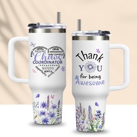 Thank You Gift for Women Stainless Steel 30oz Chaos Tumbler with Handle, Chaos Coordinator Gifts Insulated Cup - Teacher Appreciation Gift, Birthday for Boss Coworker Teacher Nurse You Are Awesome Cup