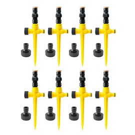 Magik 4~8Pc Multifunction Adjustable Sprinkler 360° Rotation Auto Irrigation System (8 Pack)