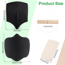 SAVITA Lipo Foam Board Abdominal Board Kit, Include 2pcs Side Board 1 Front Board 1 Back Board for Waist and Abdomen Shaping Board Soft and Fit Nicely (4pcs in Total) Black