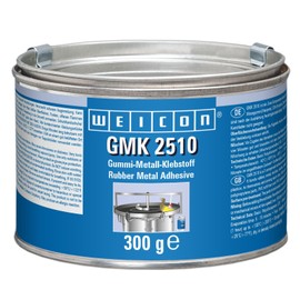 WEICON GMK 2510 Rubber Metal Adhesive – 2-Part Black Contact Glue for Rubber, Metal, Leather, Neoprene, EPDM – Permanently Elastic & Temperature-Resistant (11.43oz (324g))