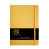 A5 Index Notebook Hardback Leatherette Cover 8mm Ruled Margin A-Z
