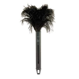 Boardwalk BWK914FD 9 in. to 14 in. Retractable Plastic Handle Feather Duster - Black