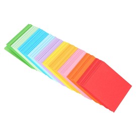 Origami Paper, 520 pcs 10 Colors Square Folding Paper Colorful Double Sided Origami Crane Craft Sheets 5x5 cm