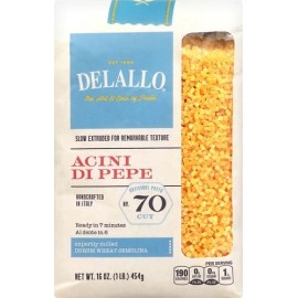 DeLallo Acini Di Pepe No 70 16 Ounce Pasta Pack Grocery 1 lb Noodles
