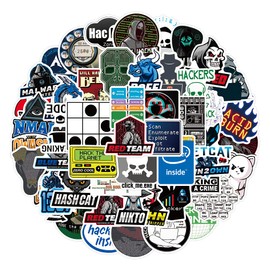 LYLSDSB Hacker Stickers Pack of 50 Programmer Vinyl Stickers for Laptop Car Luggage Skateboard Water Bottles Computer Phone Guitar Motorcycle Stickers for Teens Children Adults