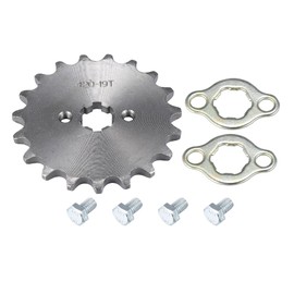 Motoforti 420 19T 17mm Motorcycle Front Engine Sprocket for Honda 50cc 70cc 90cc 110cc 125cc Dirt Pit Bike Mini Bike ATV