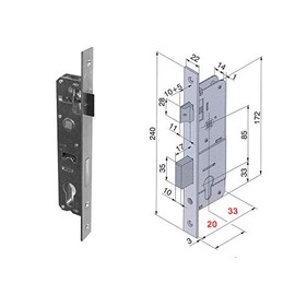 Locks Welka Gates 25 mm