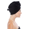Texere Women's Bamboo Viscose Hair Towel (Tya, Black, U) Quick