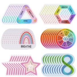 Anxiety Sensory Stickers, Breath Strips, Anxiety Relief Items for Mood Calming Stress Relief Stickers 60 Pcs