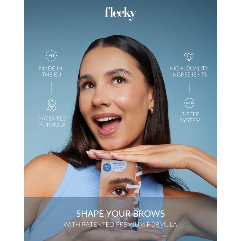 Fleeky Eyebrow Lifting Set with Styling Glue Gel and Keratin