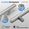 LIVING-TEC Stainless Steel Handle Round Hollow Brushed 160 mm (5,