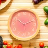 Topkey Silent Wall Clock Kitchen 10 Inch Minimalist Design Non-ticking