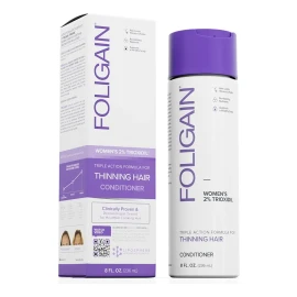Acondicionador De Triple Acción Foligain Para Cabello Fino V