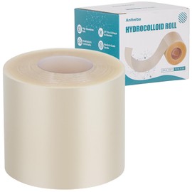 Hydrocolloid Patch Bandages Roll for Advanced Wound Care – Cut-to-Size, Extra Large & Longer Size, Self-Adhesive Hydrogel Dressing, Ultra-Hydrating, Flexible & Waterproof (2in x 16.4ft)