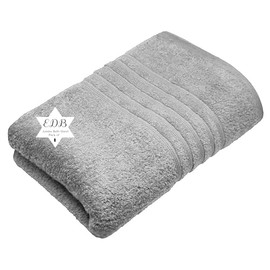 Extra Large XL 100% Cotton Super Soft Terry Toweling Jumbo Bath Sheets (600-GSM) Premium Quality Towels (90x170cm) (Silver, 1)