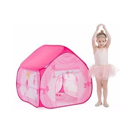 Childrens Pop Up Play Tent Designed like a Ballet Tent with a Unique Printed Play Floor : Girls Toy Play Tent/Playhouse/Den /