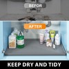 TigeJoy 19" x 19" Under Sink Mats for Kitchen Waterproof,