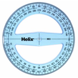 Helix 10cm 360 Degree Protractor (Box of 50)