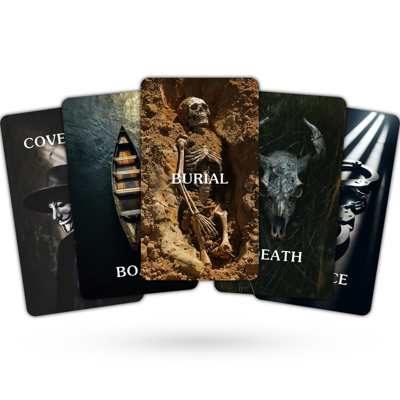 soulme True Crime Clues Oracle Cards, Conspiracy and Investigation Oracle