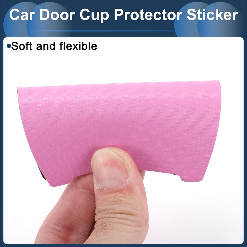 INFINAUTO 3D Car Door Handle Scratch Protector, 90x100mm Removable Magnetic