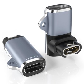 Sinoacc Charger for Garmin Watch,Type C Charging Cable Adapter for Forerunner 55 165 255 265 965 970 Vivoactive 6 5 4 Instinct 3 2 2X Venu 4 3S Sq 2 Fenix 8 Pro 7 6 Epix Watch Charger Converter,2 Pack
