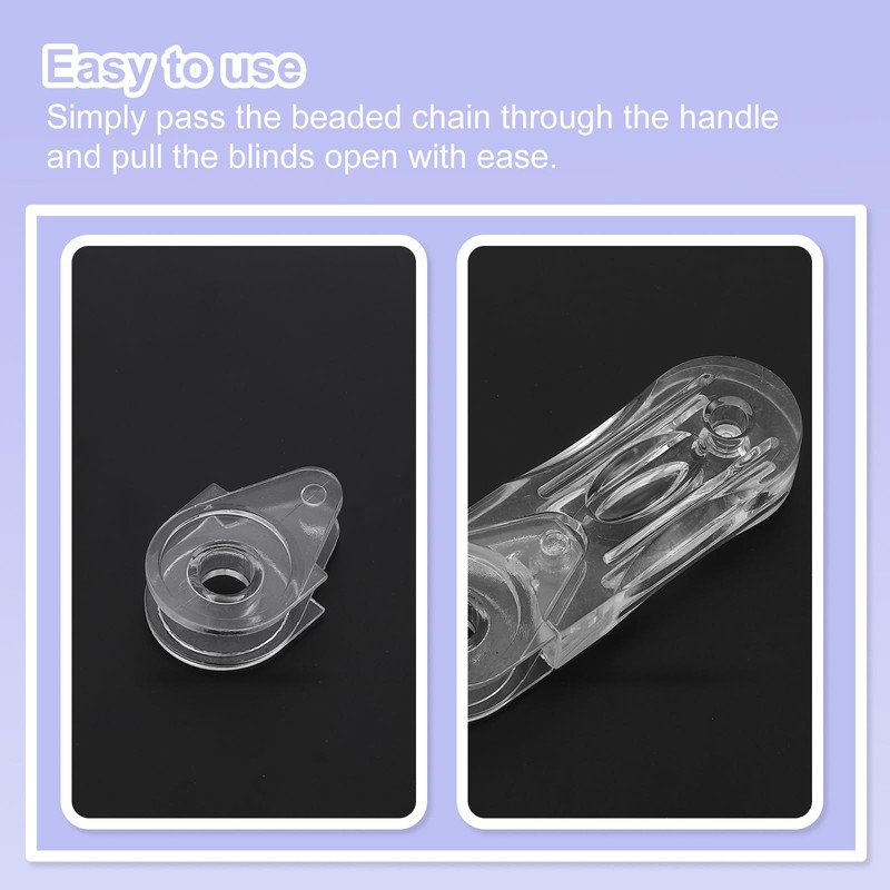 uxcell 12Pcs Blind Cord Weight, 88.5mm Curtain Blinds Handles Plastic