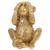 Housoutil Resin Monkeys, Nothing See Gold Monkey Statue, Evil Golden