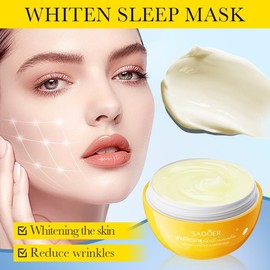 Anti-Wrinkle Fruit Sleeping Mask, Nourishing and Moisturizing, Four Fruit Types of Masks to Choose From, 120g (lemon)