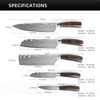 Hong Won Knife Set,3.5-8 Inch Set Boxed Knives,Premium German Stainless